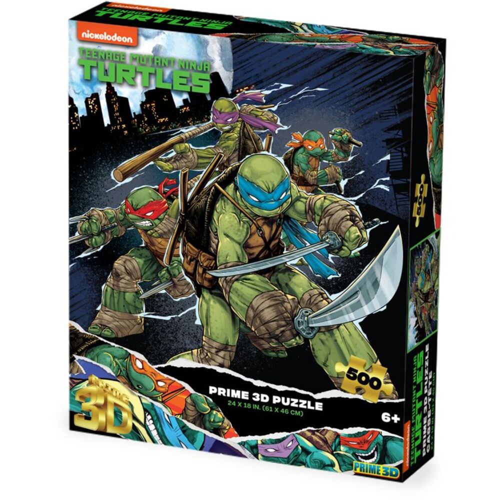 Teenage Mutant Ninja Turtles Comic Style 500pc 24x18 in 3D Lenticular Puzzle